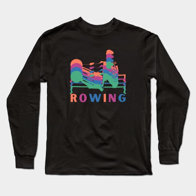 Women's rowing tee Long Sleeve T-Shirt by RowingParadise